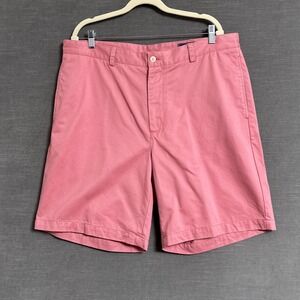 Vineyard Vines Shorts Mens 38 Pink Classic Fit Chino Flat Front Summer Casual 9"
